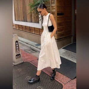 Source Unknown Cotton Tank Dress Tofu